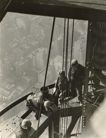 LEWIS W. HINE (1874-1940) Workers on girders, Empire State Building.